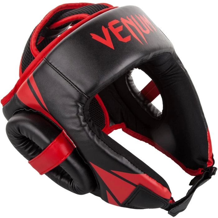 CITY FIGHT SHOP VENUM CHALLENGER OPEN FACE HEADGEAR - BLACK/RED 4 CITY FIGHT SHOP VENUM CHALLENGER OPEN FACE HEADGEAR - BLACK/RED