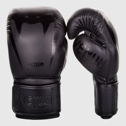CITY FIGHT SHOP VENUM GIANT 3.0 BOXING GLOVES - NAPPA LEATHER - Black VENUM BOXING GLOVES