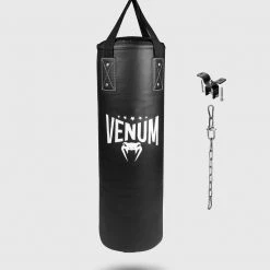 CITY FIGHT SHOP VENUM ORIGINS PUNCHING BAG - BLACK/WHITE (CEILING MOUNT INCLUDED)