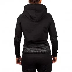 CITY FIGHT SHOP VENUM CAMOLINE 2.0 HOODIE - BLACK/BLACK- FOR WOMEN