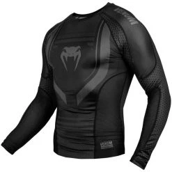 Cityfightshop VENUM TECHNICAL 2.0 RASHGUARD - LONG SLEEVES - BLACK