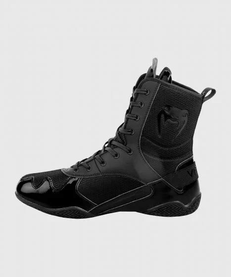 CITY FIGHT SHOP VENUM ELITE BOXING SHOES - BLACK/BLACK 4 CITY FIGHT SHOP VENUM ELITE BOXING SHOES - BLACK/BLACK