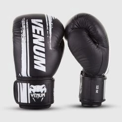 CITY FIGHT SHOP VENUM BOXING GLOVES VENUM BANGKOK SPIRIT BOXING GLOVES - NAPPA LEATHER - Black