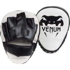 CITY FIGHT SHOP VENUM LIGHT FOCUS MITTS - WHITE/BLACK (PAIR) COACHING