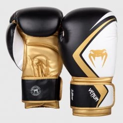 CITY FIGHT SHOP VENUM BOXING GLOVES CONTENDER 2.0 - Black/White-Gold