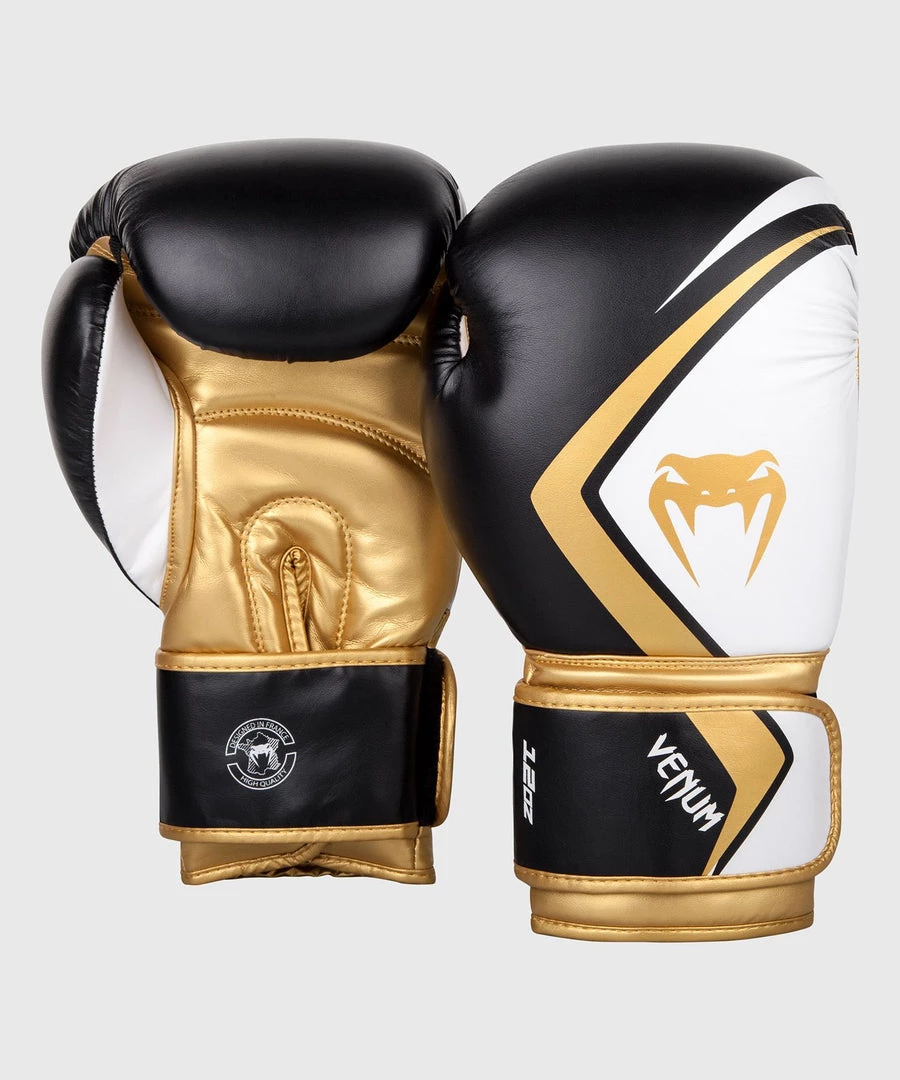 CITY FIGHT SHOP VENUM BOXING GLOVES CONTENDER 2.0 - Black/White-Gold 4 CITY FIGHT SHOP VENUM BOXING GLOVES CONTENDER 2.0 - Black/White-Gold