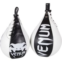 CITY FIGHT SHOP GYM EQUIPMENT VENUM SPEED BAG - SKINTEX LEATHER - BLACK/ICE