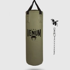 CITY FIGHT SHOP GYM BAGS VENUM ORIGINS PUNCHING BAG - KHAKI/BLACK (CEILING MOUNT INCLUDED)