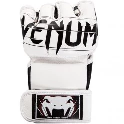 CITY FIGHT SHOP VENUM UNDISPUTED 2.0 MMA GLOVES NAPA LEATHER -WHT/BLK