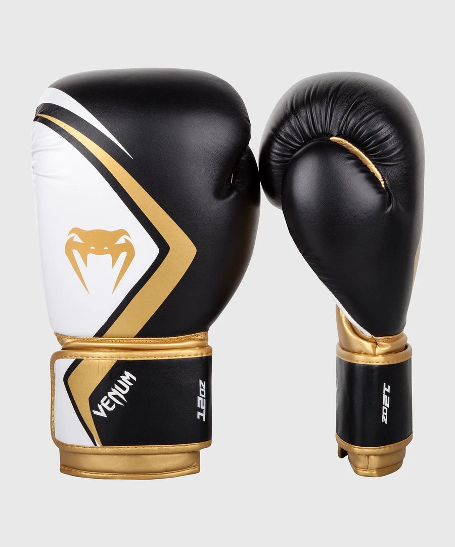 CITY FIGHT SHOP VENUM BOXING GLOVES CONTENDER 2.0 - Black/White-Gold 3 CITY FIGHT SHOP VENUM BOXING GLOVES CONTENDER 2.0 - Black/White-Gold