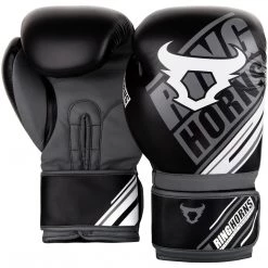 CITY FIGHT SHOP RINGHORNS BOXING GLOVES RINGHORNS NITRO BOXING GLOVES - Black/Grey
