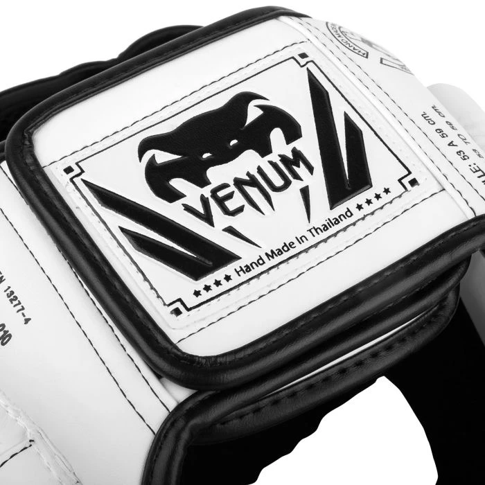 CITY FIGHT SHOP VENUM ELITE HEADGEAR - WHT/BLK 6 CITY FIGHT SHOP VENUM ELITE HEADGEAR - WHT/BLK