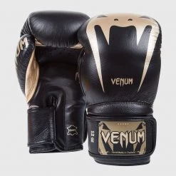 CITY FIGHT SHOP VENUM BOXING GLOVES VENUM GIANT 3.0 BOXING GLOVES - NAPPA LEATHER - Black/Gold