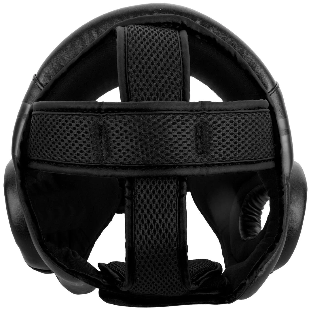 CITY FIGHT SHOP VENUM CHALLENGER OPEN FACE HEADGEAR - BLACK/BLACK 5 CITY FIGHT SHOP VENUM CHALLENGER OPEN FACE HEADGEAR - BLACK/BLACK