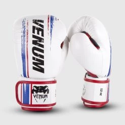 CITY FIGHT SHOP VENUM BANGKOK SPIRIT BOXING GLOVES - NAPPA LEATHER - White VENUM BOXING GLOVES