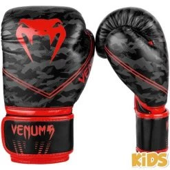 CITY FIGHT SHOP VENUM OKINAWA 2.0 KIDS BOXING GLOVES - BLACK/RED