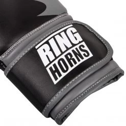 CITY FIGHT SHOP RINGHORNS CHARGER BOXING GLOVES - Black/Grey RINGHORNS BOXING GLOVES