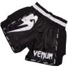FIGHT/TRAINING SHORTS VENUM GIANT MUAY THAI SHORTS - BLACK/WHITE