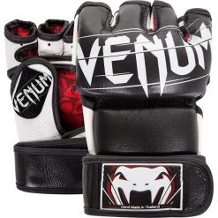 CITY FIGHT SHOP VENUM UNDISPUTED 2.0 MMA GLOVES - NAPPA LEATHER - BLACK
