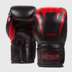 CITY FIGHT SHOP VENUM GIANT 3.0 BOXING GLOVES - NAPPA LEATHER - Black Devil VENUM BOXING GLOVES