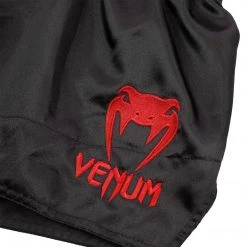 CITY FIGHT SHOP VENUM MUAY THAI SHORTS CLASSIC - BLACK/RED FIGHT/TRAINING SHORTS