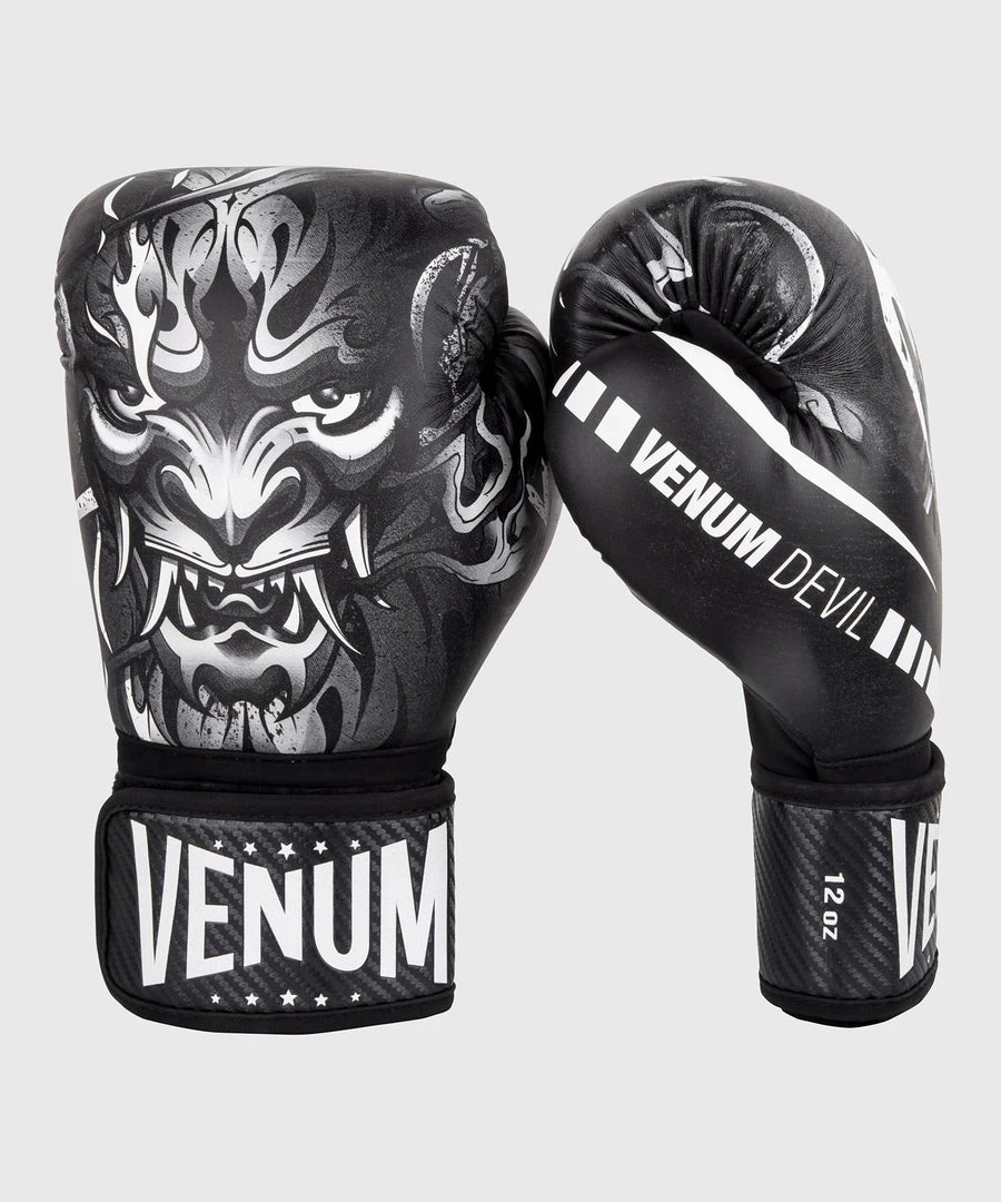CITY FIGHT SHOP VENUM BOXING GLOVES VENUM DEVIL BOXING GLOVES - White/Black 4 CITY FIGHT SHOP VENUM BOXING GLOVES VENUM DEVIL BOXING GLOVES - White/Black
