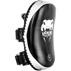 CITY FIGHT SHOP VENUM KICK PADS LEATHER-BLACK/WHT COACHING