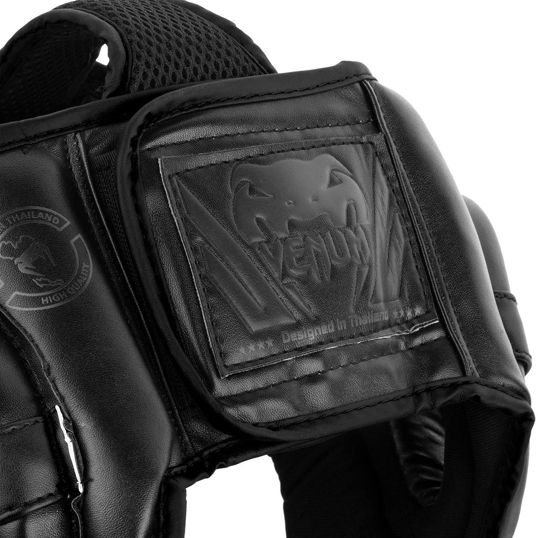 CITY FIGHT SHOP VENUM CHALLENGER OPEN FACE HEADGEAR - BLACK/BLACK 7 CITY FIGHT SHOP VENUM CHALLENGER OPEN FACE HEADGEAR - BLACK/BLACK