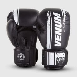 CITY FIGHT SHOP VENUM BOXING GLOVES VENUM BANGKOK SPIRIT BOXING GLOVES - NAPPA LEATHER - Black