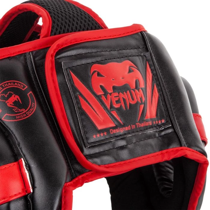 CITY FIGHT SHOP VENUM CHALLENGER OPEN FACE HEADGEAR - BLACK/RED 8 CITY FIGHT SHOP VENUM CHALLENGER OPEN FACE HEADGEAR - BLACK/RED