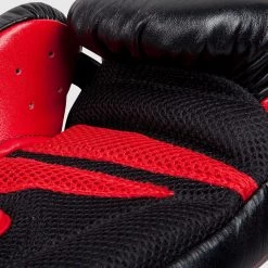 CITY FIGHT SHOP VENUM BOXING GLOVES VENUM SHARP BOXING GLOVES - NAPPA LEATHER - Black/Ice/Red