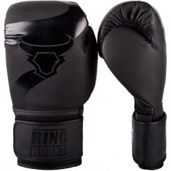 CITY FIGHT SHOP RINGHORNS CHARGER BOXING GLOVES - Black RINGHORNS BOXING GLOVES