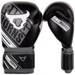 CITY FIGHT SHOP RINGHORNS BOXING GLOVES RINGHORNS NITRO BOXING GLOVES - Black/Grey