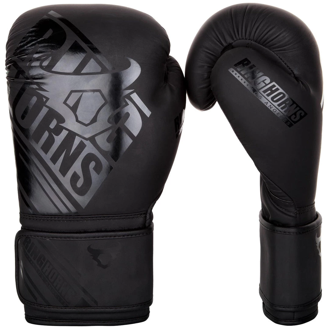 CITY FIGHT SHOP RINGHORNS NITRO BOXING GLOVES - Black/Matte 3 CITY FIGHT SHOP RINGHORNS NITRO BOXING GLOVES - Black/Matte
