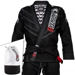 CITY FIGHT SHOP Venum Elite Light 2.0 BJJ Gi (Bag Included) - Black/wht
