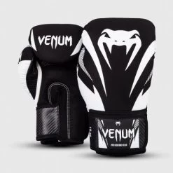 CITY FIGHT SHOP VENUM IMPACT BOXING GLOVES - BLACK/WHITE