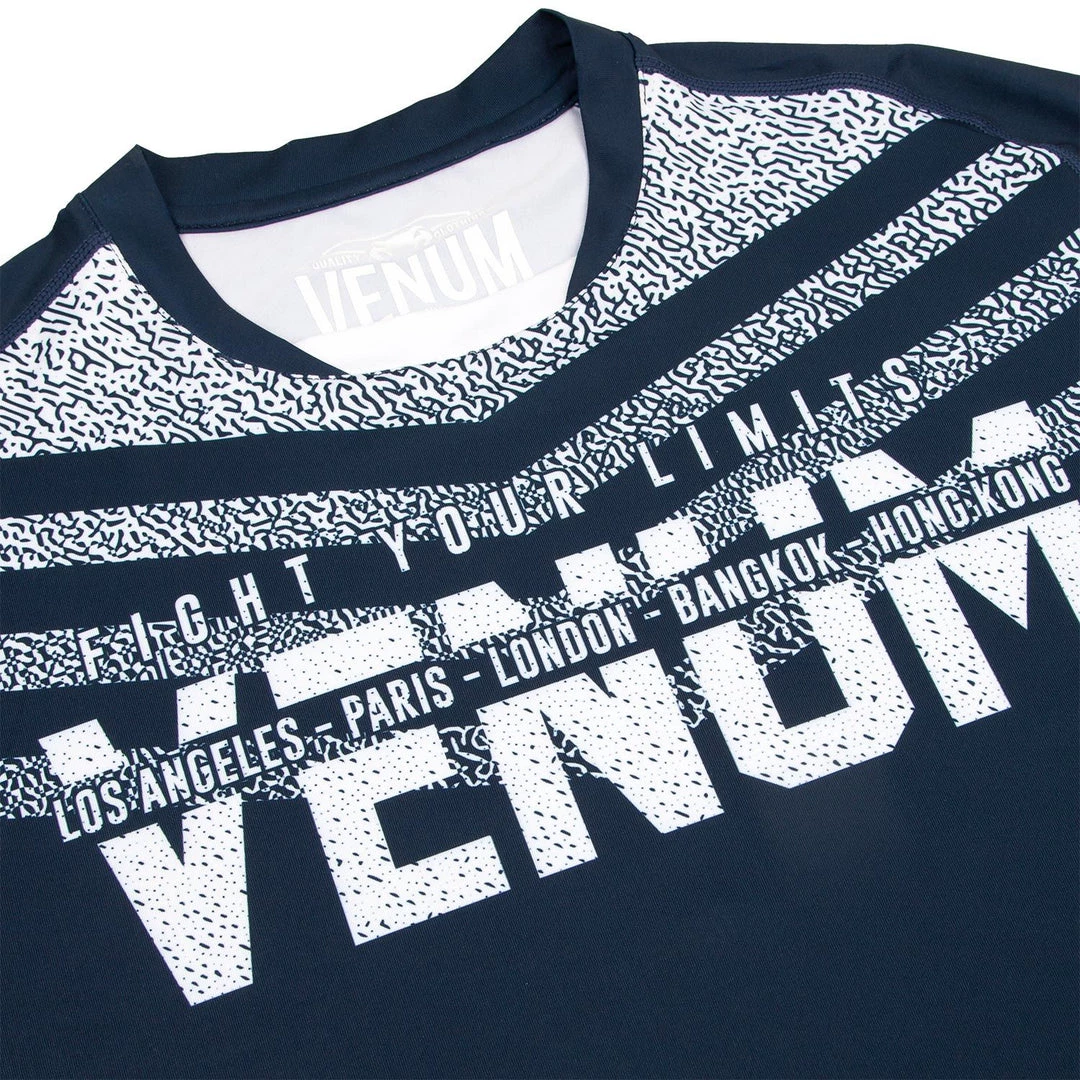CITY FIGHT SHOP VENUM SIGNATURE DRY TECH T-SHIRT - NAVY BLUE/WHITE 7 CITY FIGHT SHOP VENUM SIGNATURE DRY TECH T-SHIRT - NAVY BLUE/WHITE