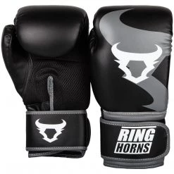 CITY FIGHT SHOP RINGHORNS CHARGER BOXING GLOVES - Black/Grey RINGHORNS BOXING GLOVES