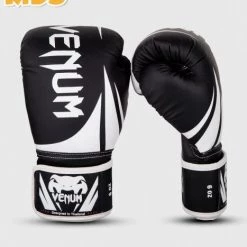 CITY FIGHT SHOP VENUM CHALLENGER 2.0 KIDS BOXING GLOVES - BLACK/WHITE