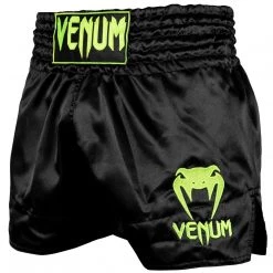 CITY FIGHT SHOP FIGHT/TRAINING SHORTS VENUM MUAY THAI SHORTS CLASSIC - BLACK/NEO YELLOW