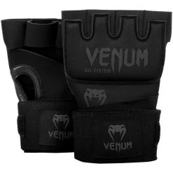 CITY FIGHT SHOP VENUM KONTACT GEL GLOVE WRAPS - BLACK HANDWRAPS