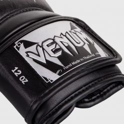 CITY FIGHT SHOP VENUM GIANT 3.0 BOXING GLOVES - NAPPA LEATHER - Black/Silver