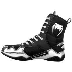 CITY FIGHT SHOP Venum Elite Boxing Shoes - Blk/Silver