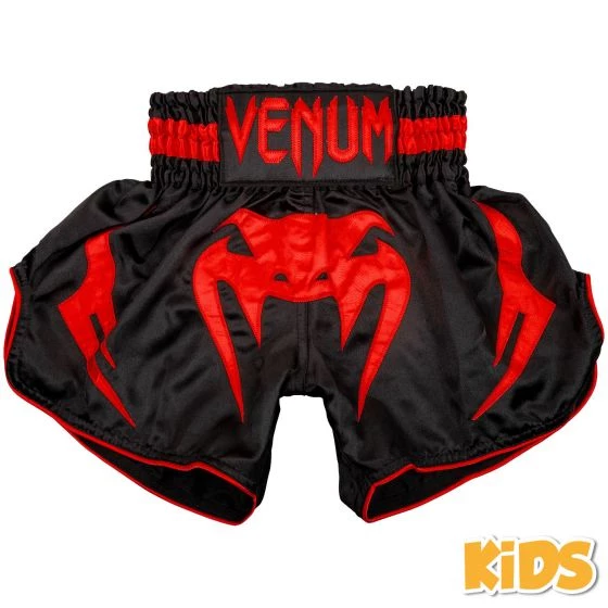 CITY FIGHT SHOP Venum Bangkok Inferno Kids Muay Thai Shorts - Black/Red