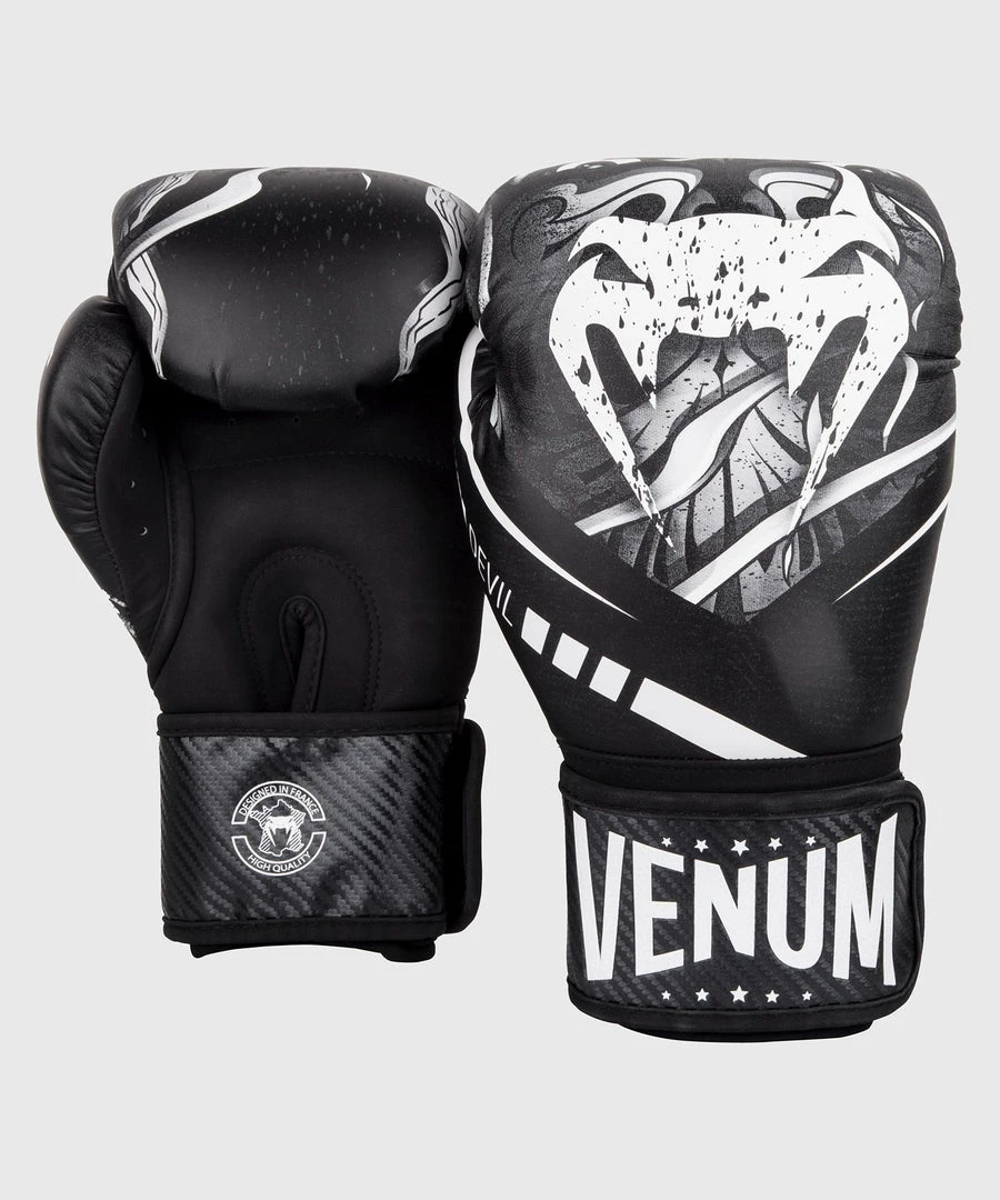 CITY FIGHT SHOP VENUM BOXING GLOVES VENUM DEVIL BOXING GLOVES - White/Black 5 CITY FIGHT SHOP VENUM BOXING GLOVES VENUM DEVIL BOXING GLOVES - White/Black