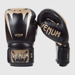 CITY FIGHT SHOP VENUM BOXING GLOVES VENUM GIANT 3.0 BOXING GLOVES - NAPPA LEATHER - Black/Gold