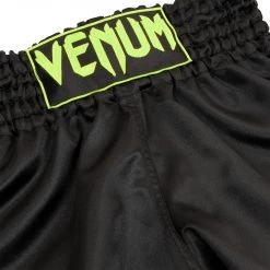 CITY FIGHT SHOP FIGHT/TRAINING SHORTS VENUM MUAY THAI SHORTS CLASSIC - BLACK/NEO YELLOW