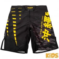 CITY FIGHT SHOP Venum Okinawa 2.0 Kids Fightshorts - Black/yellow