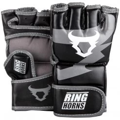 CITY FIGHT SHOP Ringhorns Charger MMA Gloves - Black/grey