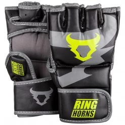 CITY FIGHT SHOP Ringhorns Charger MMA Gloves - Black/neon
